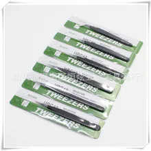 Набор черно-белых пинцетов без статического электричества с высокой эластичностью относится к прецизионным зажимам с наконечниками из нержавеющей стали Twee