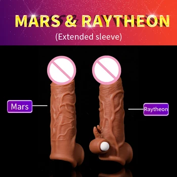 Man Nuo Liquid Silicone Reusable Penis Sleeve Extender Condom Realistic Male Cockring Dildo Enlargement Condoms Sex For Man Male 4