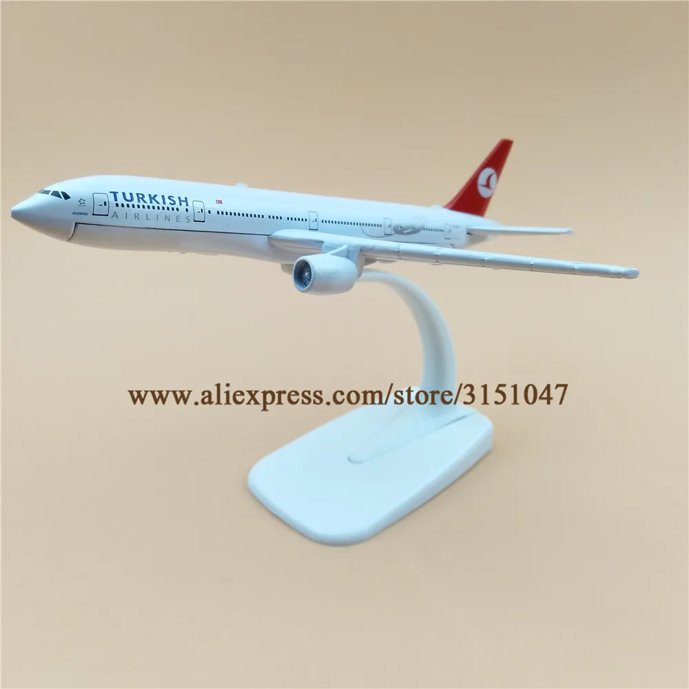 16 см Air Turkish B777 Airlines Boeing 777 модель самолета из сплава металла литье под давлением