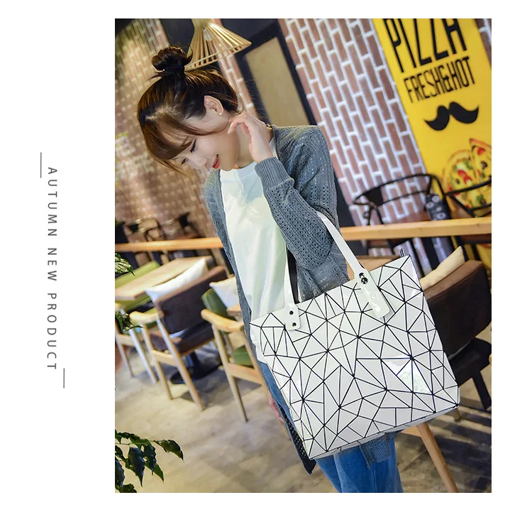 Geometric Plaid Bag Fashion Casual Tote Women