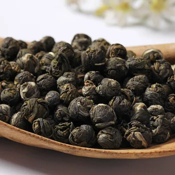 

2020 Fresh Natural Organic Premium Chinese Jasmine Green Tea Jasmine Dragon Pearl Fragrance Slimming Flower Kung Fu Tea