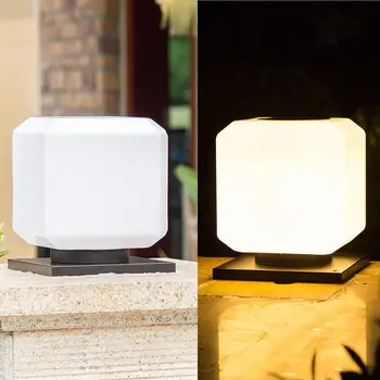 

AKDSteel Solar Power Lights, Outdoor Garden Fence Post Light, Waterproof Column Pillar Lantern Wall Lamp