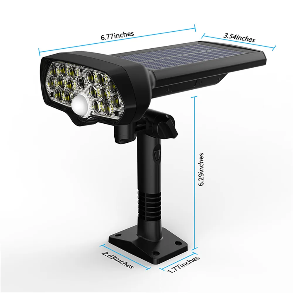 LED Solar courtyard Lamp Waterproof IP5 Spotlight Motion Sensor light Wireless Wall light For Outdoor Garden Yard Decoration