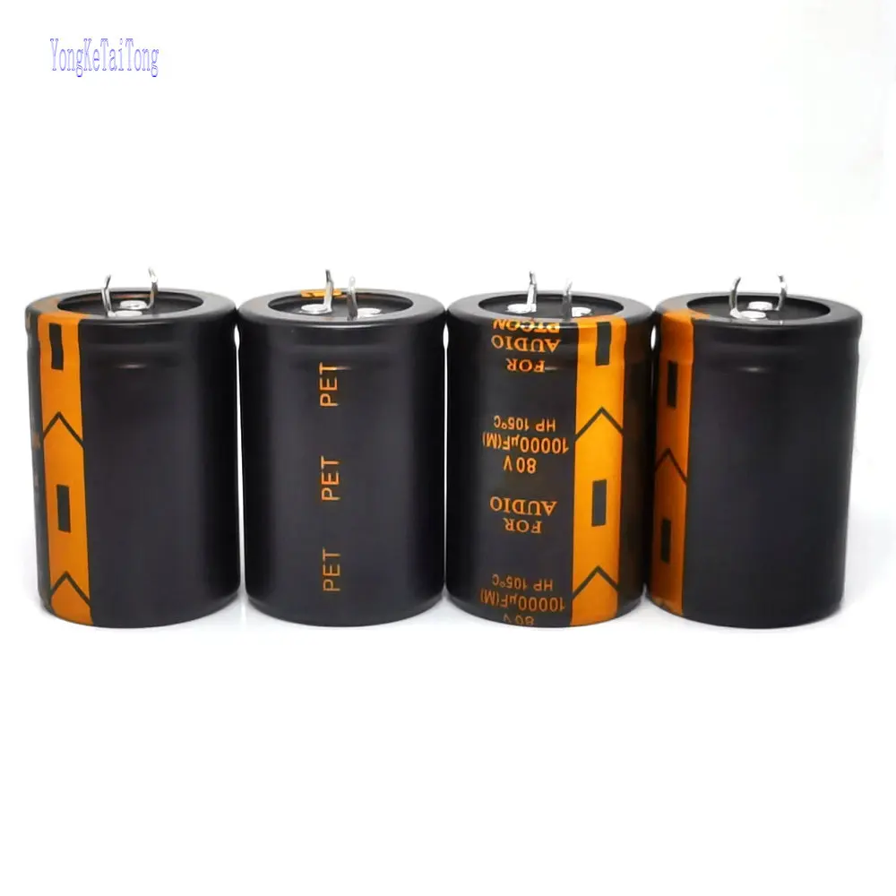 1/4PCS high quality New 63V 80V 100V 10000UF Aluminum Electrolytic Capacitor FOR AUDIO 100V10000UF 80V10000UF 630V10000UF | Электронные