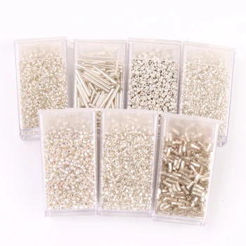 

27 Design Silver Color Czech Spacer Seedbead Crystal Glass Delica Beads For DIY Wedding Dress Craft Garments Accessories