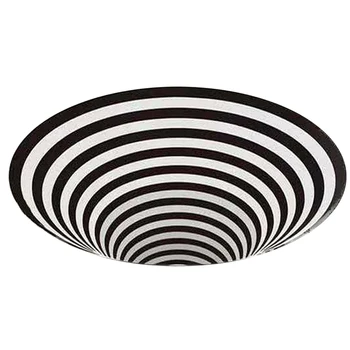 

2020 3D Washable Printed Round Vortex Illusion Pattern Anti-slip Carpet Door Mat Household 30/50/100ml TB Sale