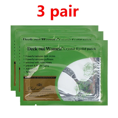style 1 3pair EFERO маска для глаз, маска для глаз с коллагеновым гелем патчи под против мешков под глазами, темных кругов возле глаз, удаление увлажняющий колодки маски 1/3/5/10/15 пар - Цвет: style 1 3pair