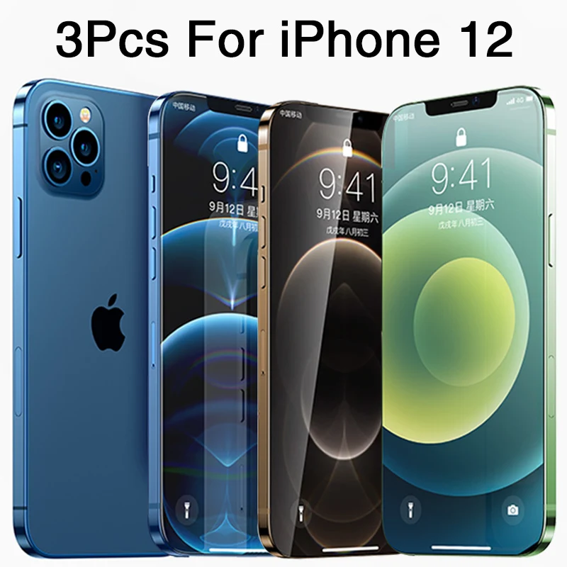 Защитное стекло с полным покрытием для iPhone 11 12 pro Max X XR XS закаленное 3 шт. |