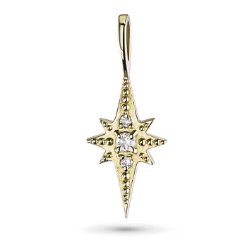 

Pendant in yellow gold with diamonds