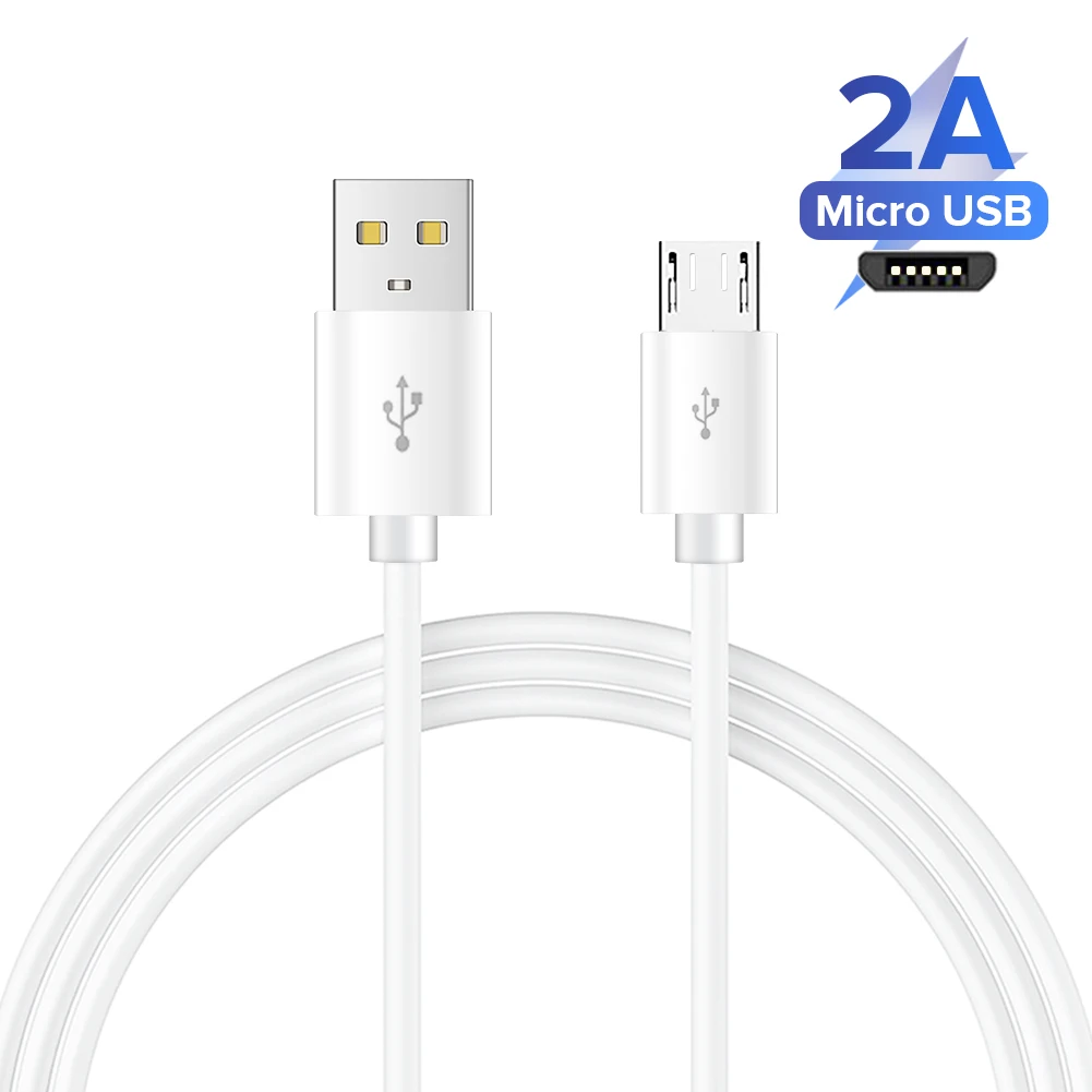 Micro USB кабель для передачи данных 2A Быстрая зарядка Microusb зарядное устройство шнур