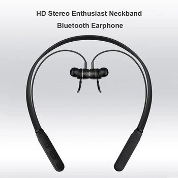 

TH-H01 V4.2 Bluetooth Magnetic Neckband Wireless TF Card Earphone HD Sports Lightness Headset with Mic for iPhone Samsung Xiaomi