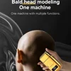 Kemei Pro Titanium Foil Shaver Bald Head Barber Clipper 0mm Cordless All Metal Body Electric Powerful Sharp Razor Rechargeable 5
