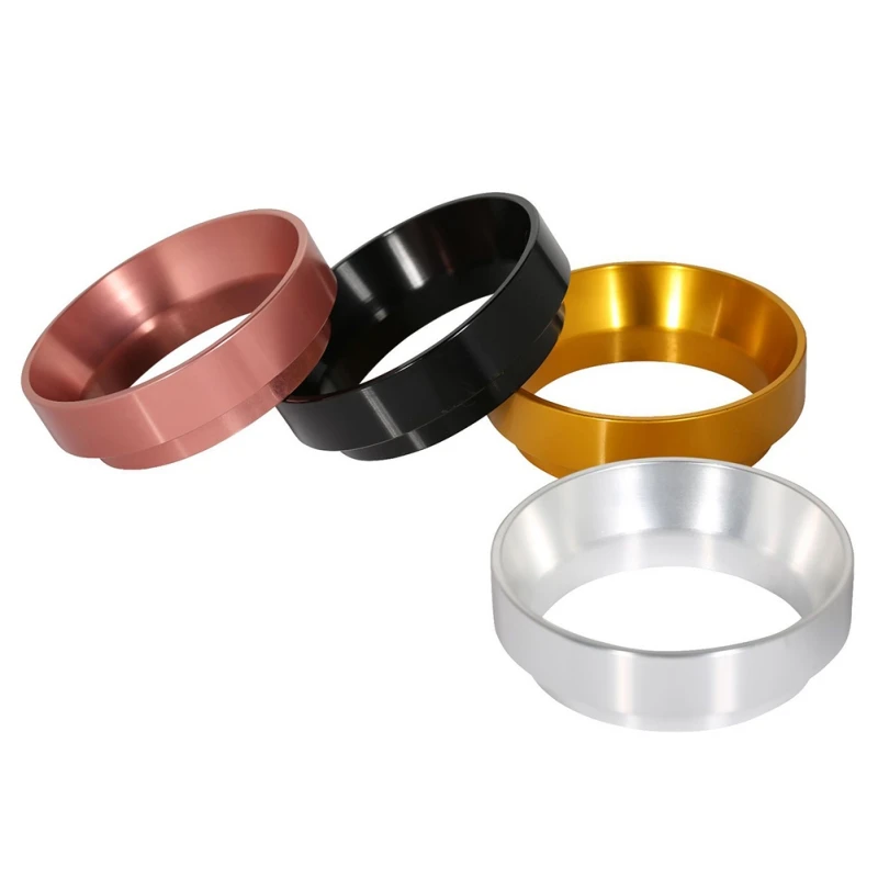 

Manual Coffee Powder Ring Aluminum Intelligent Dosing Ring For Brewing Bowl Coffee Powder Espresso Barista Tool Coffee Tamper
