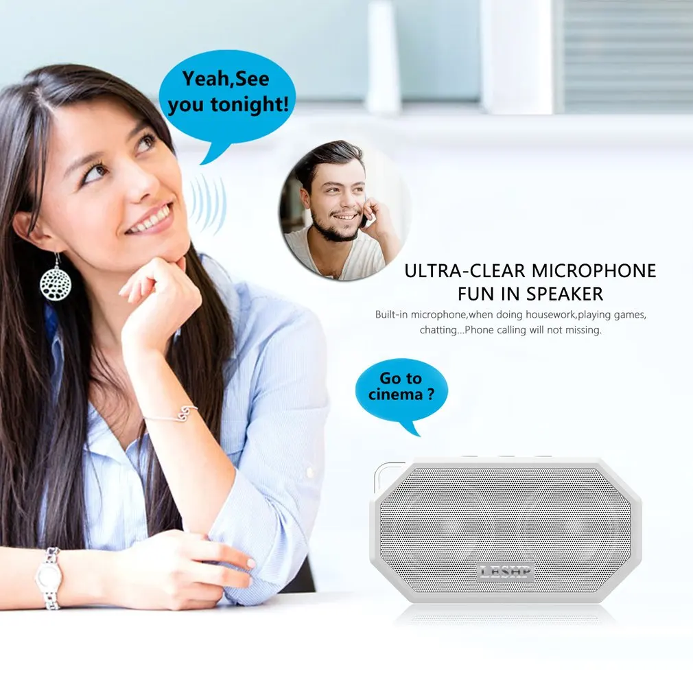 Bluetooth динамик водонепроницаемый противоударный динамик беспроводной динамик Мини Открытый Портативный Поддержка различных музыкальных форматов