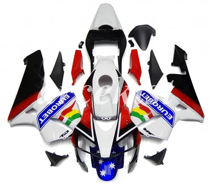 

4Gifts Injection mold New ABS Motorcycle Full Fairing Kit Fit For Honda CBR600RR 03 04 F5 2003 2004 Body set Blue white Red