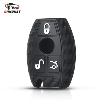 

Dandkey 30pcs Carbon Fiber For Mercedes Benz A180 A200 A260 W203 W210 W211 AMG W204 C E S CLA SLK Classe Car Silicone Key Case