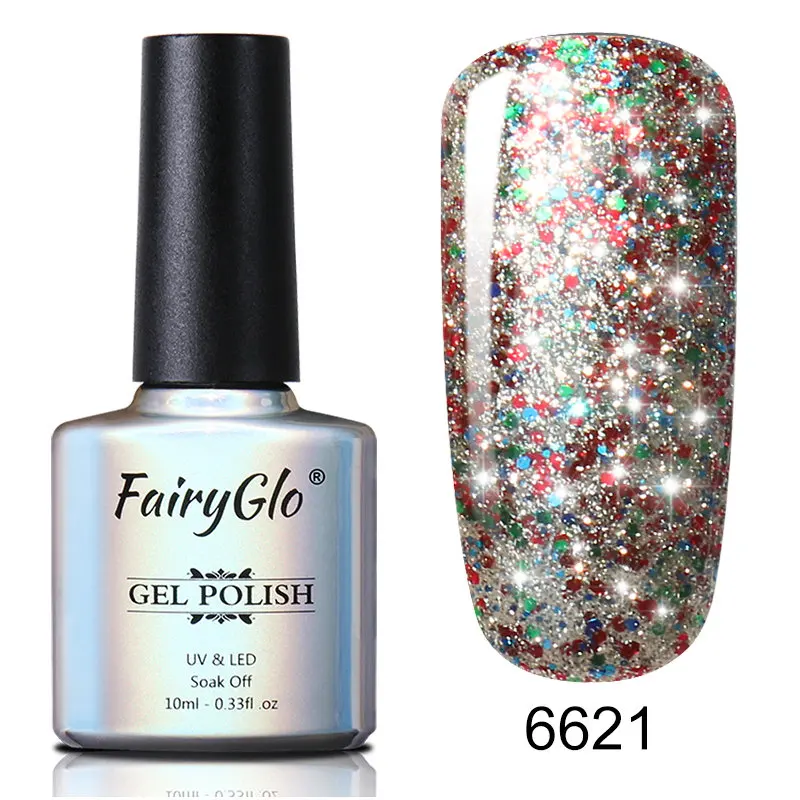 FXJ6621 FairyGlo 10 мл блеск Звездный Гель-лак УФ-гель для ногтей Гибридный лак Гель-лак верхняя основа праймер краска Полупостоянный Гель-лак - Цвет: FXJ6621