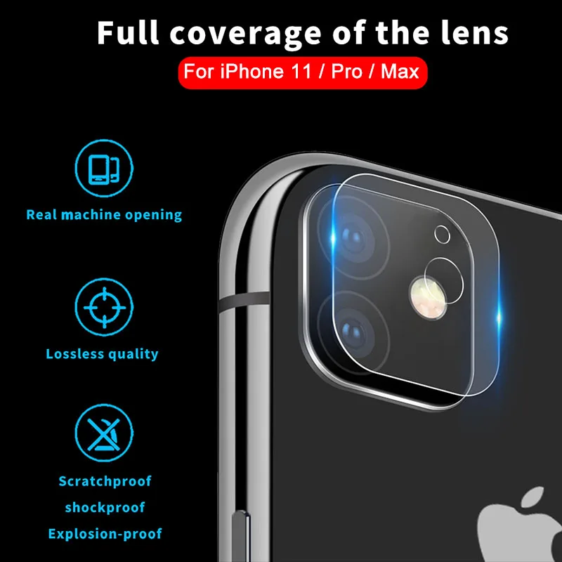 

9D Tempered Glass Lens Protector For iPhone 11 Pro Max Back Camera Protective Film for iphone X XS Max XR 7 6 8 Plus