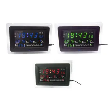 

ECL-1227 Electronic Clock DIY Kit Calendar Temperature Display LED Digital Panel