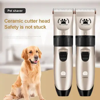 

Dog Hair Clipper Stainless Steel Trim Security White Fast Pet Care Pet Hair Trimmer Pet Shaver Cat Pets Charging Type