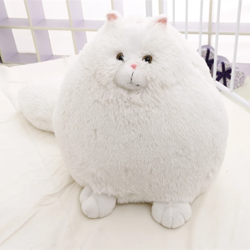 Kawaii Плюшевые персидская кошка игрушки мягкие куклы длинные железнодорожных подушки кукла милое животное моделирование в виде толстого кота; Плюшевые игрушки для детей в подарок