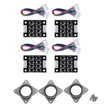 

4PCS TL-Smoother V1.0 Addon Module for 3D Printer Stepper Motor Drivers & 3X NEMA 17 Stepper Steel and Rubber Vibration Dampers