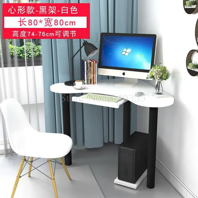 طاولة زاوية للكمبيوتر بسيطة وصغيرة مثلثة كمبيوتر مكتبي صغير منحنية aliexpress