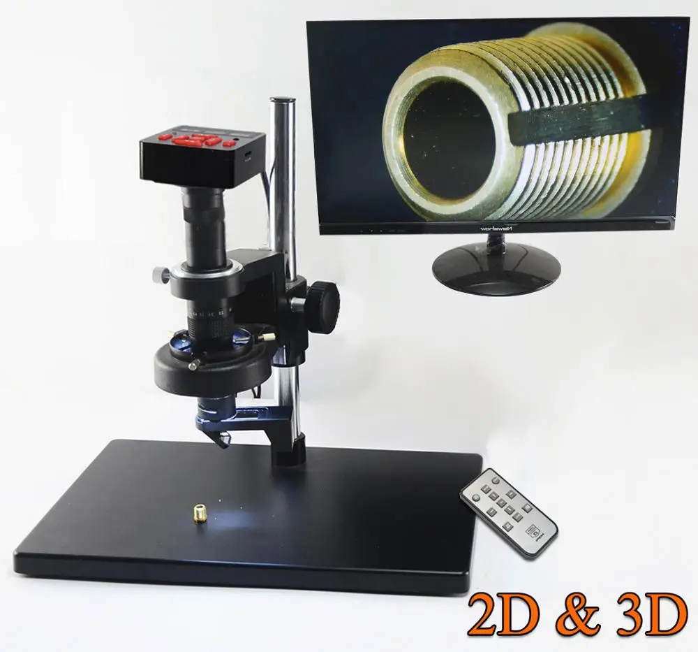 3D 2D Двойная модель 10X-180X c-крепление объектива 28MP HDMI USB промышленный лабораторный