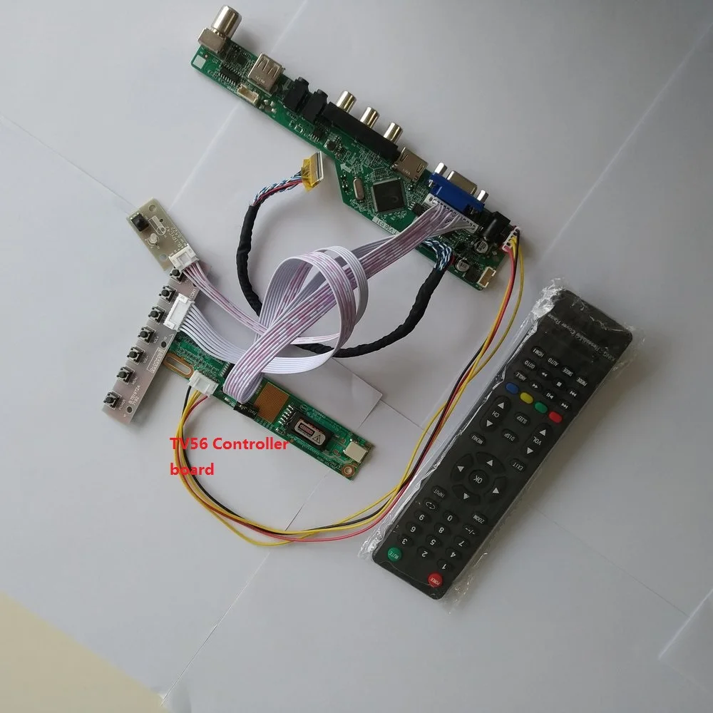 

Плата управления для B121EW01 V3, разрешение ТВ, 1 лампа, 12,1 дюйма, 20-контактный USB цифровой сигнал, модуль интерфейса VGA, AV 1280X800