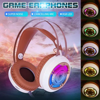 

PS4 Gaming Headphone 4D Stereo RGB Marquee Earphones Wired Game Headset with Microphone for New Xboxs One/Laptop/PC Tablet Gamer