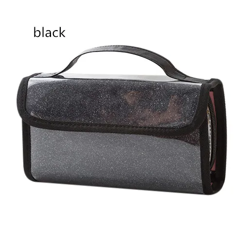 Black Storage Bag Женская косметичка, Портативная сумка для хранения, ткань Оксфорд, косметический мешок, кисть для помады, органайзер для ванной комнаты, аксессуары для путешествий - Цвет: Black Storage Bag