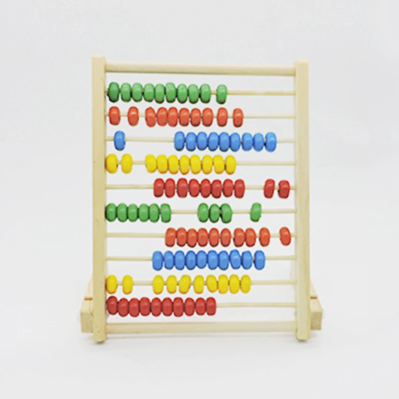 

Child Wooden Abacus Toys Calculat Bead Counting Intelligence Development Early Math Educational Learning Toy Color Random
