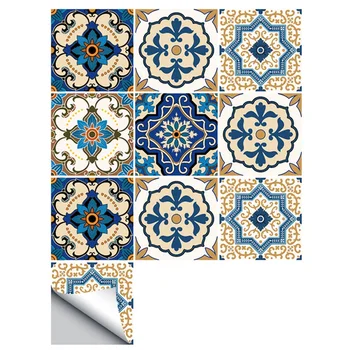 

Moroccan Tiles PVC Waterproof Self Adhesive Wallpaper Furniture Bathroom DIY Arab Tile Sticker