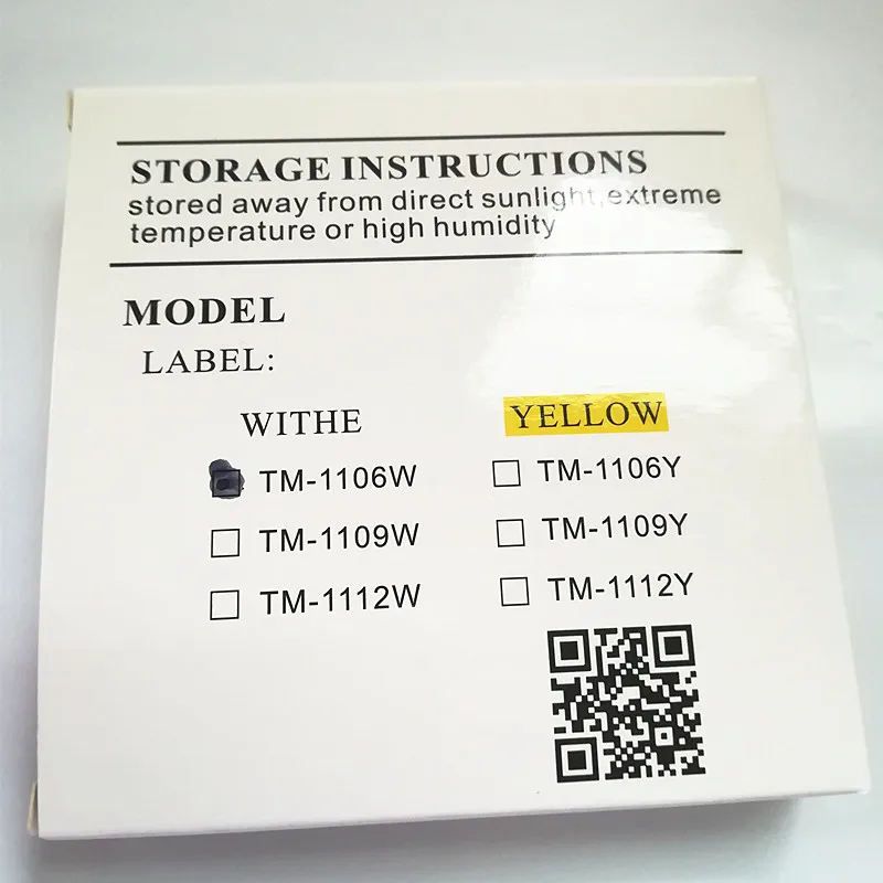 

compatible label tapes core lm-1106w 6mm*30m white sticker for cable ID printer wire marker Mk2000 Mk1100,Mk2100 Mk1500 Mk2500