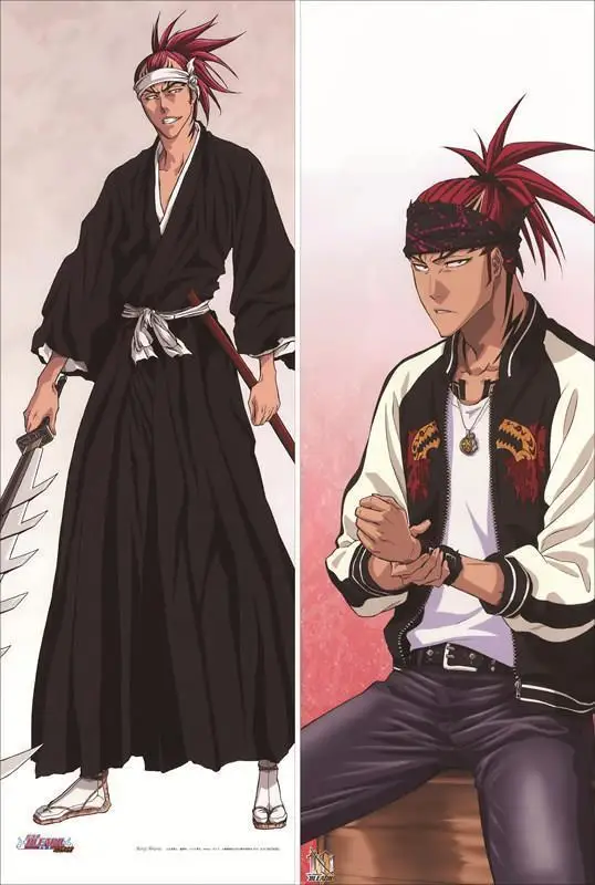 BL мужской японский декоративный Аниме Bleach Renji Abarai Throw Otaku Dakimakura Подарочное постельное белье Длинная Подушка для объятий чехол 150x50 см