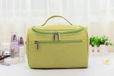 Green Сумка для Макияжа Дешевые женские сумки мужские большие водонепроницаемые нейлоновые дорожные косметички Органайзер чехол несессер косметичка для макияжа - Цвет: Green