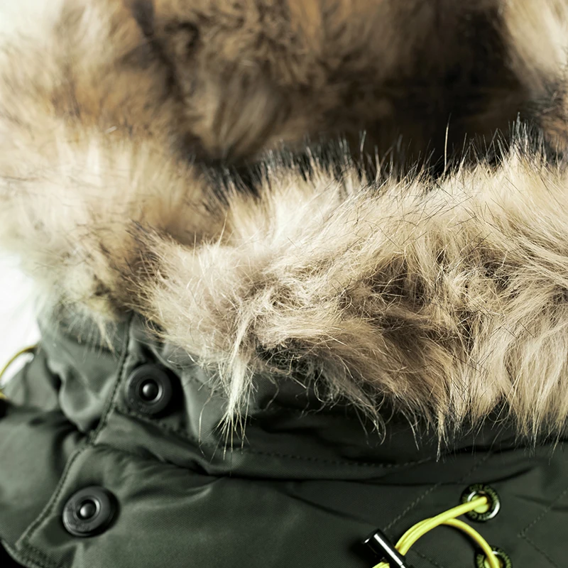 Зимняя парка Мужская Военная ветровка куртка повседневная с меховым воротником длинное пальто с капюшоном уличная хлопковая куртка толстые теплые пальто