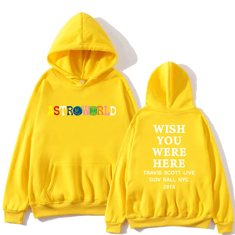 С изображением Трэвиса Скотта ASTROWORLD WISH YOU WAS HERE HOODIES модная толстовка с надписью ASTROWORLD уличная Мужская и Женская пуловер Толстовка