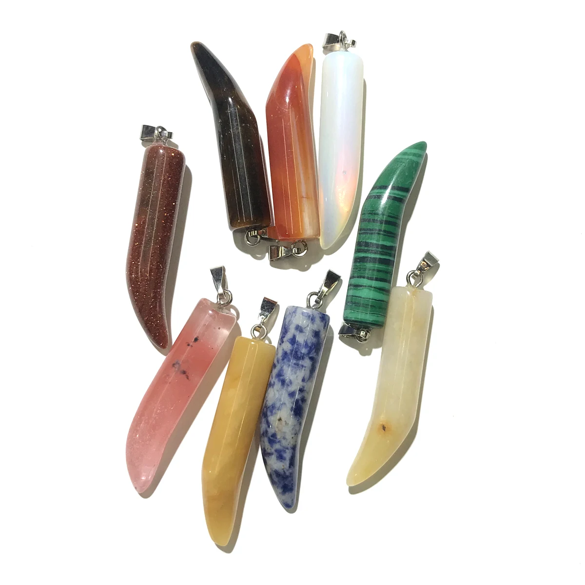 Новый Кулон красный агат рейки в форме перца лечебный полудрагоценный камень