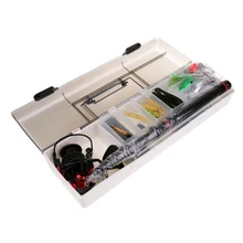 Катушка для удочки комбинированный полный комплект спиннинговая Рыболовная катушка полюсная леска приманки Крючки с коробкой