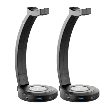 

Headphone Holder, Wireless Charging Desktop Headphone Holder High Version Can Be Used As a 3.0 Data Transmitter