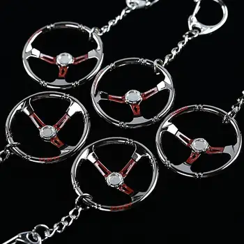 

DIY Popular jewelry Fashion Keychain keyRing Bearing Auto Part Stainless Steel Car Steering Wheel Style Jewelry Making Wholesale