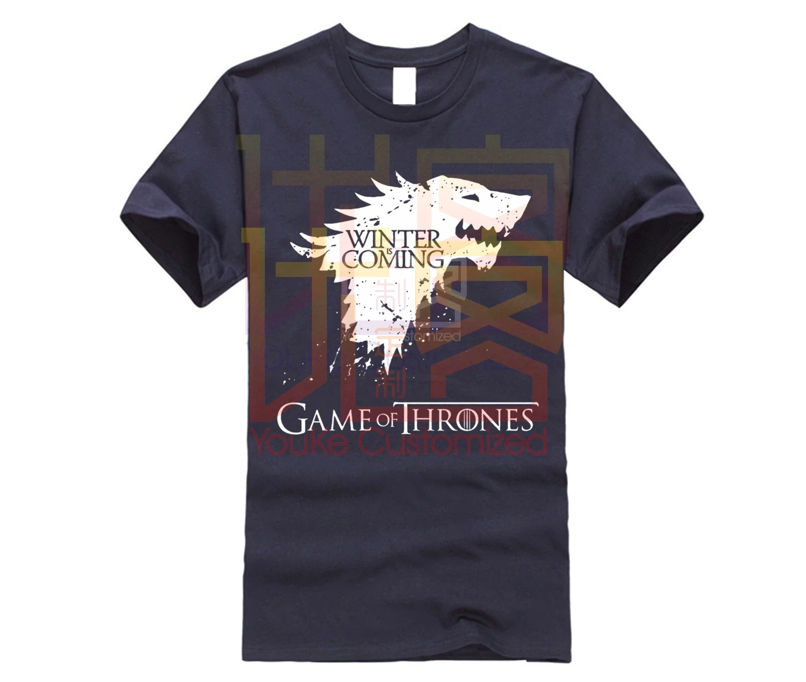 Футболка Игра престолов реглан футболка с надписью House Stark Winter Is Coming 2019 г. Лидер