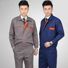 Мужская Рабочая одежда с длинным рукавом защитная одежда высокого качества Рабочий ремонтник машина Авто Ремонт электрическая сварка размера плюс