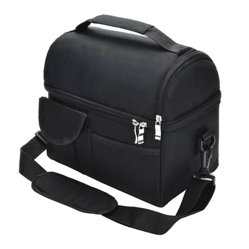 2020 de gran capacidad 8L aislado de la caja de almuerzo de las mujeres de los hombres portátil de viaje bolsa de pícnic de Camping doble cubierta comida fría bolso térmico más fresco