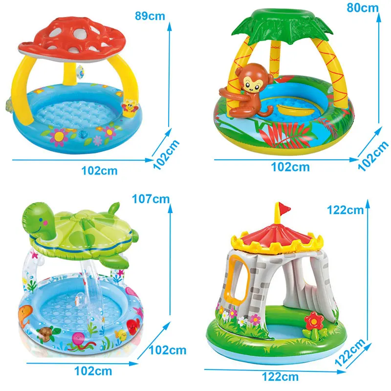 Children's Slide Baby Pool Water Slide Inflatables Kid Swimming Pool Infant Pools Children's Sliding Board Swim Outdoor