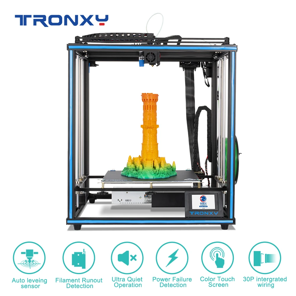Tronxy 2020 новый модернизированный X5SA 24V DIY 3D принтеры комплект CoreXY металлическая