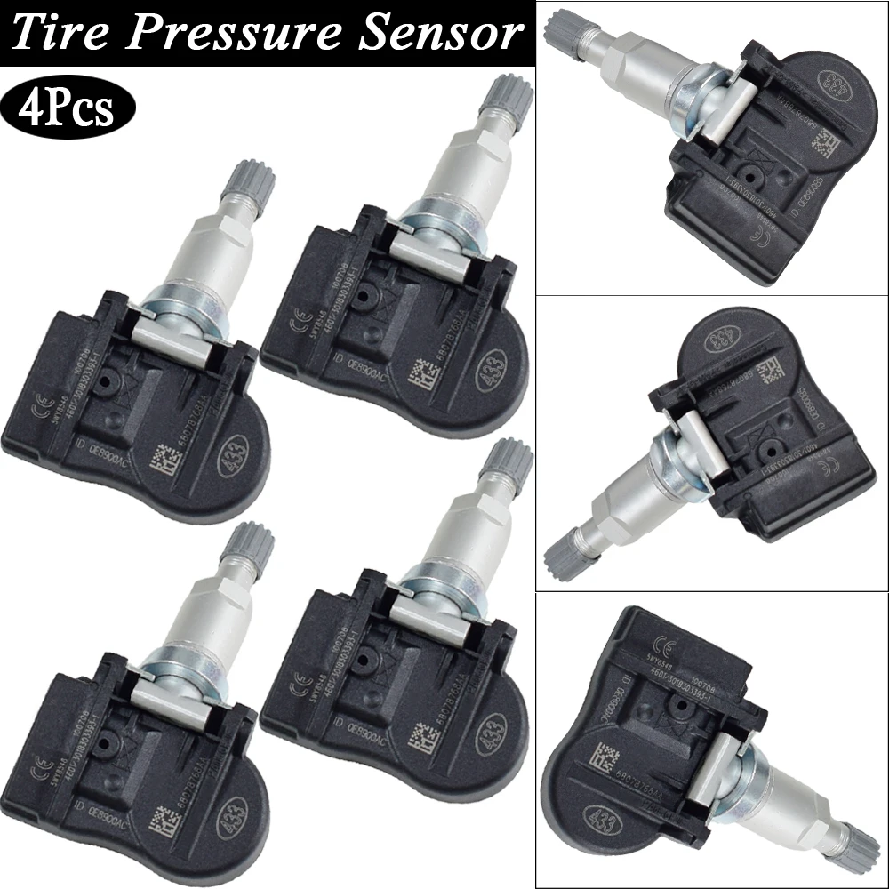 4 шт. датчик давления в шинах TPMS датчик 68078768AA 433 МГц для Dodge Journey Avenger caliber Grand charger Magnum, минивен