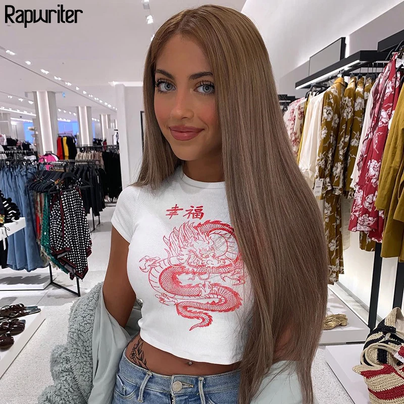 Женская Повседневная футболка с круглым вырезом и коротким рукавом Rapwriter уличная