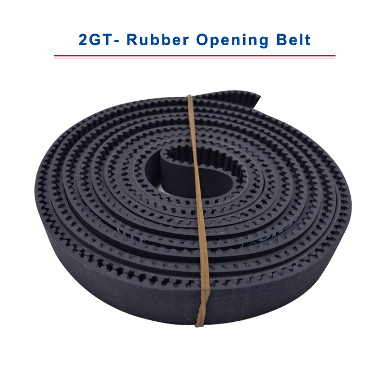 

High Quality 1 meter 2GT-Opening Timing Belt Rubber Material Belt Width 6/10 mm Synchronous Belt Teeth Pitch 2 mm for 3D Printer
